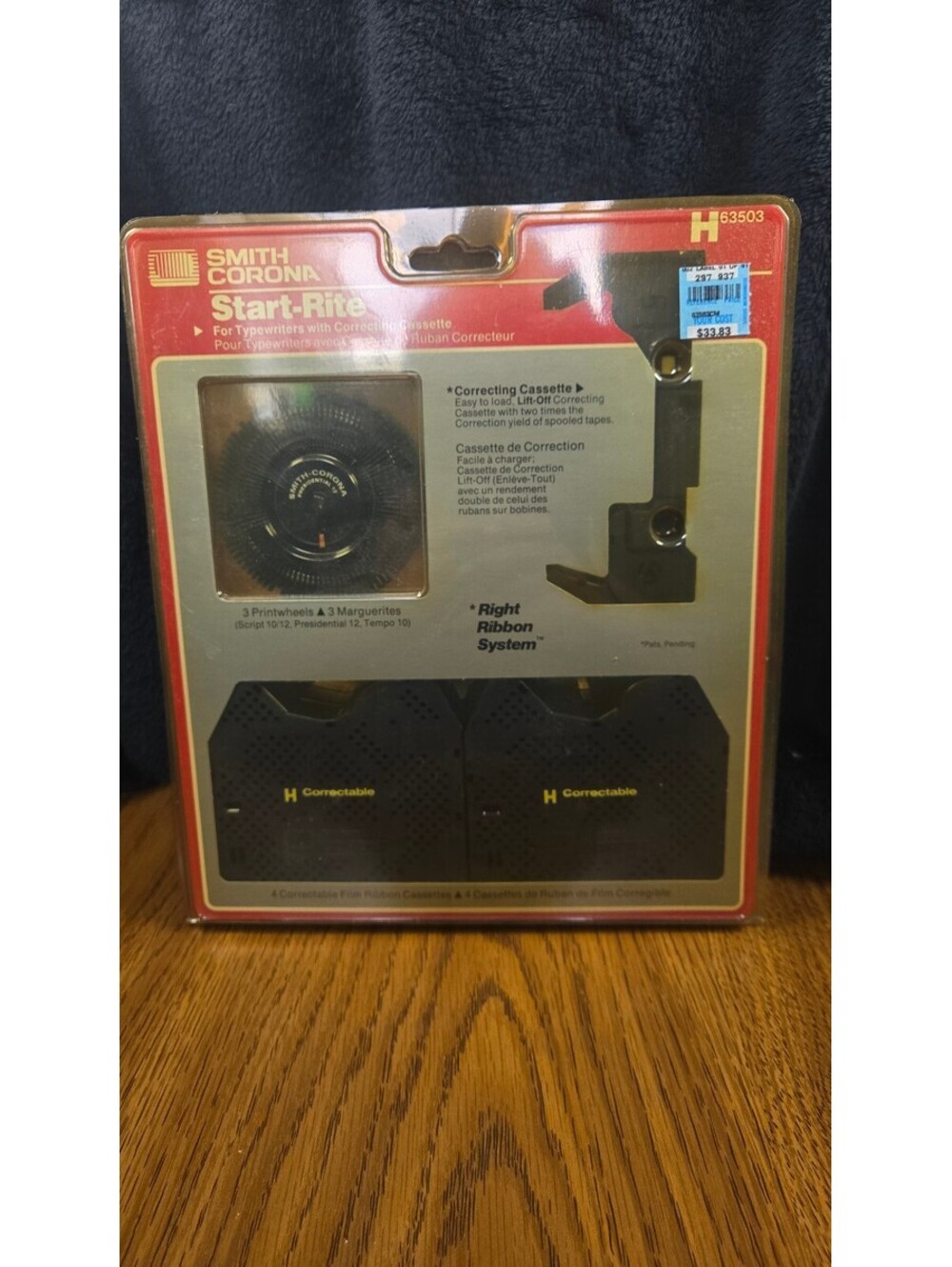 Smith Corona Start-Rite Correcting Cassette for Typewriters with Correctable RIB